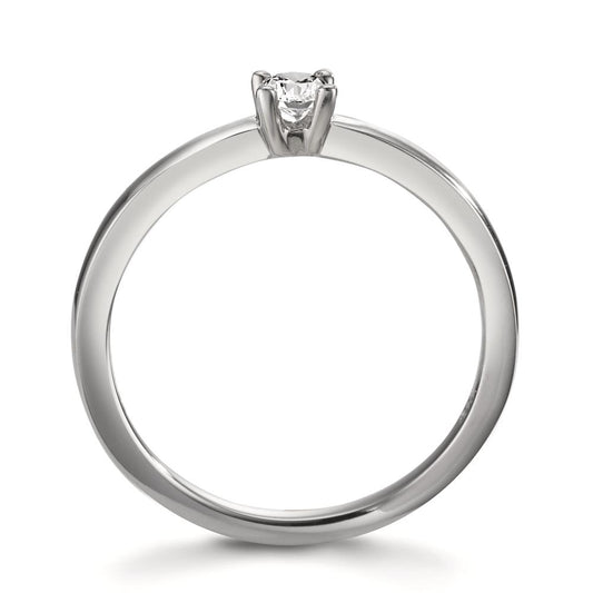 Anillo solitario 950 platino Diamante blanco, 0.15 ct, [Brillant], w-si