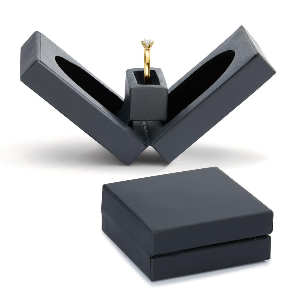 Anillo solitario 750/oro amarillo de 18 quilates Diamante blanco, 0.20 ct, [Brillant], w-si