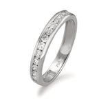 Anillo de memoria 750/oro blanco de 18 quilates Diamante 0.51 ct, 15 piedras, w-si
