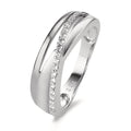 Anillo de dedo 750/oro blanco de 18 quilates Diamante 0.15 ct, 20 piedras, w-si