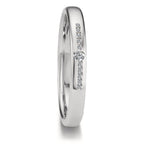 Anillo de pareja 750/oro blanco de 18 quilates Diamante 0.08 ct, 11 piedras, tw-vsi