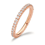 Anillo de memoria Plata Circonita Rosa Dorado