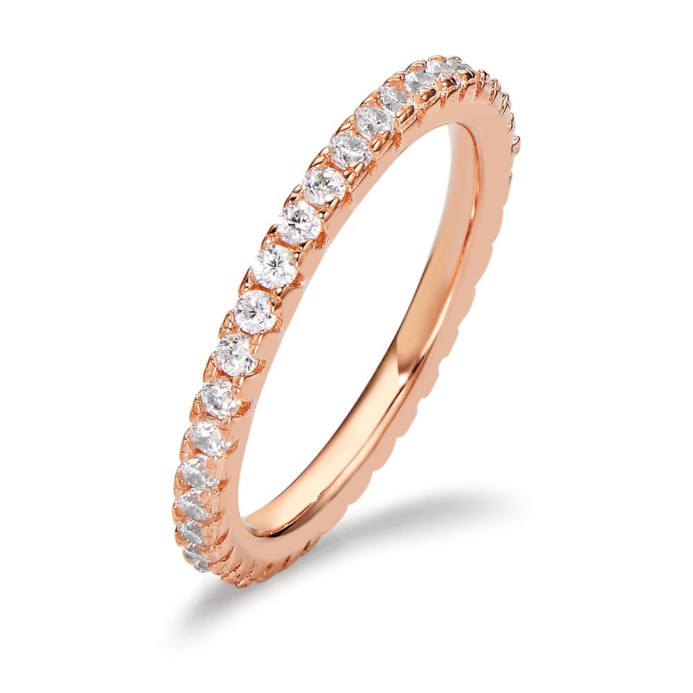 Anillo de memoria Plata Circonita Rosa Dorado