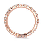 Anillo de memoria Plata Circonita Rosa Dorado