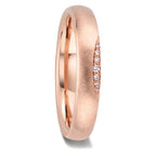 Anillo de pareja 750/oro rosa de 18 quilates Diamante 0.032 ct, 7 piedras, w-si