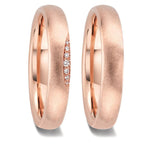 Anillo de pareja 750/oro rosa de 18 quilates