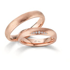 Anillo de pareja 750/oro rosa de 18 quilates