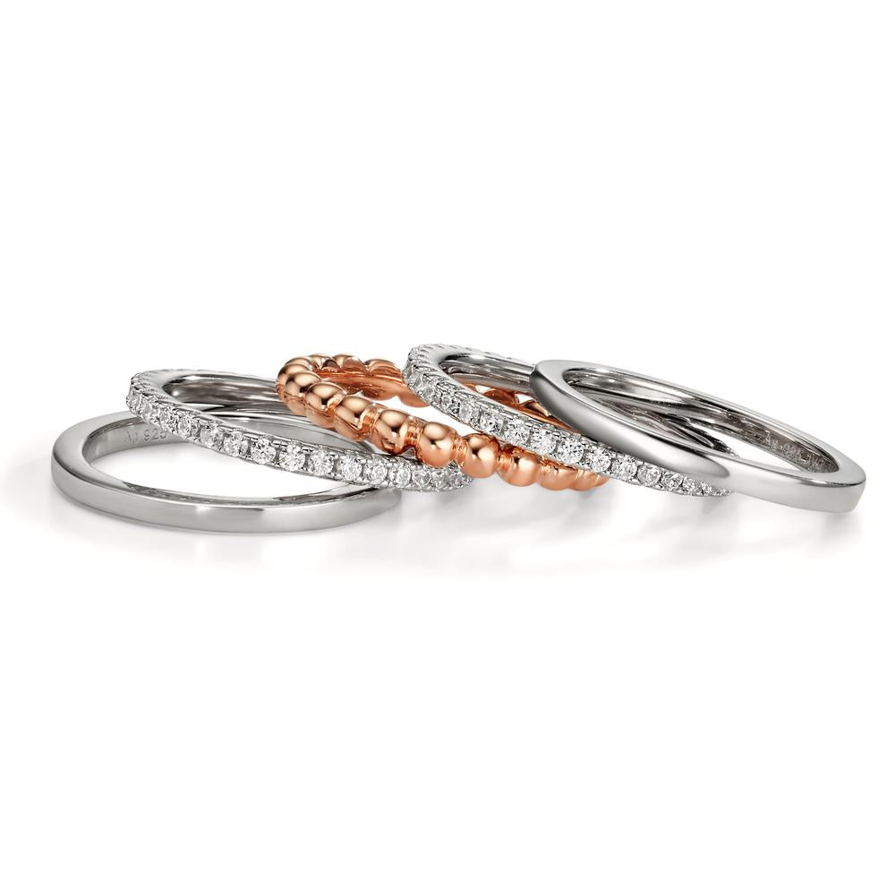 Anillo de dedo Plata Circonita