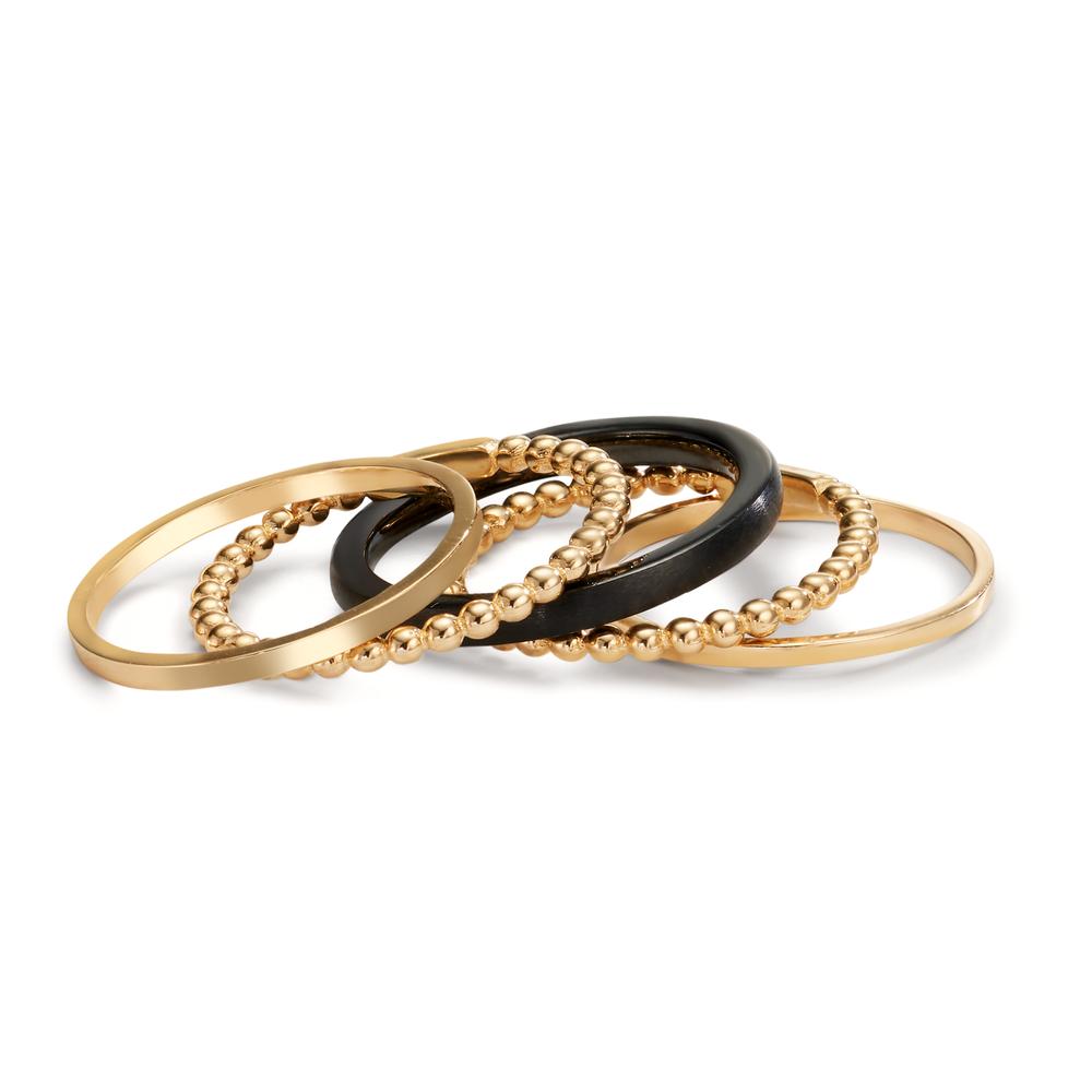 Anillo de dedo Oro amarillo de 585/14 kt., Cerámica