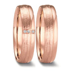 Anillo de pareja 750/oro rosa de 18 quilates
