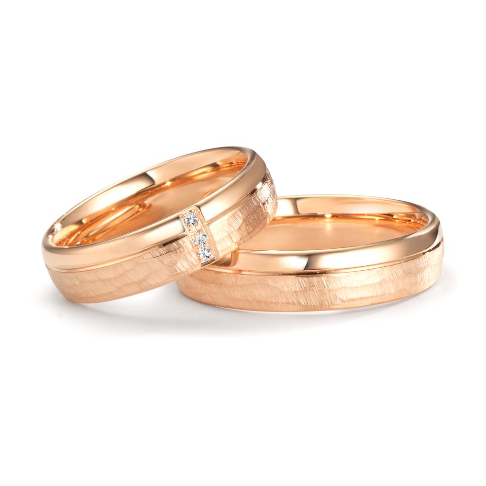 Anillo de pareja 750/oro rosa de 18 quilates