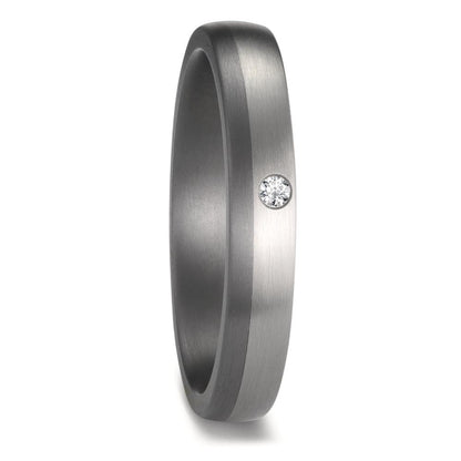 Anillo de pareja 999 tantalio, 950 platino Diamante 0.02 ct, w-si