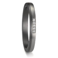 Anillo de pareja 999 tantalio, 950 platino Diamante 0.035 ct, 5 piedras, w-si