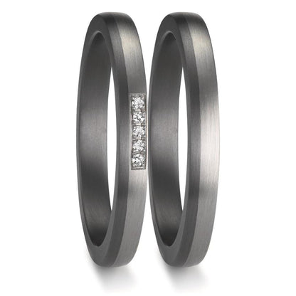 Anillo de pareja 999 tantalio, 950 platino