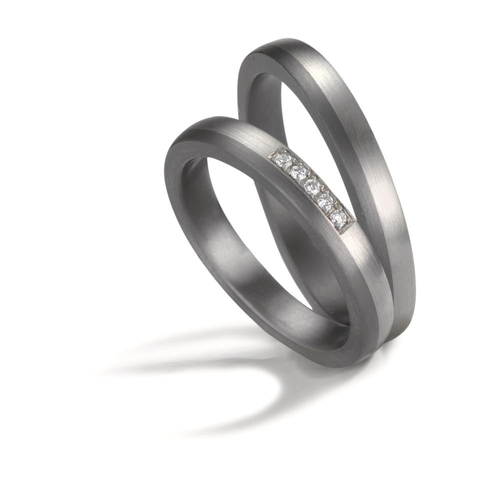 Anillo de pareja 999 tantalio, 950 platino