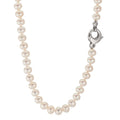 Collar 750/oro blanco de 18 quilates Perla cultivada de agua dulce blanco, 5.5 mm 46 cm