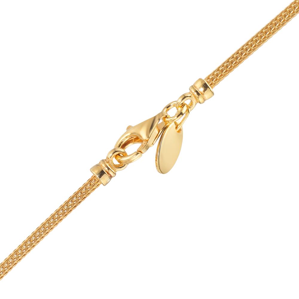 Collar Plata Amarillo Dorado nodo 50 cm