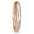 Anillo de pareja 750/oro blanco de 18 quilates, 750/oro rosa de 18 quilates