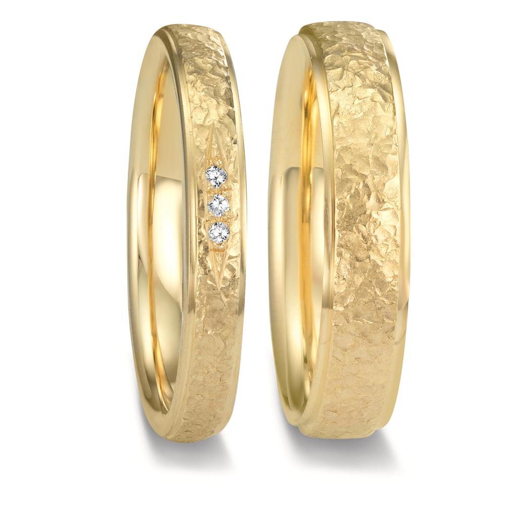 Anillo de pareja 750/oro amarillo de 18 quilates
