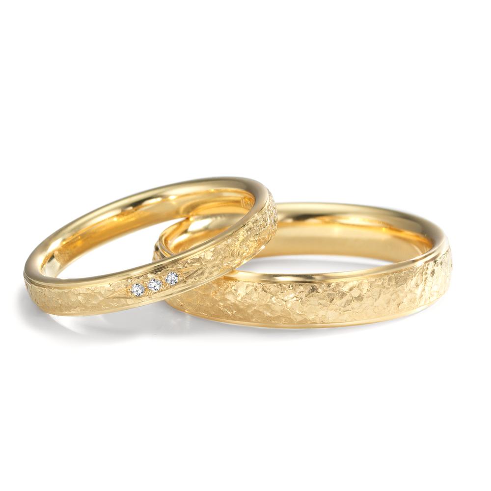 Anillo de pareja 750/oro amarillo de 18 quilates