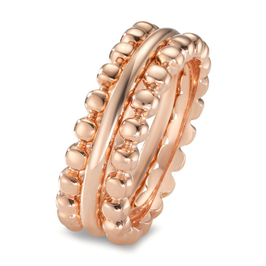 Juego de anillos 750/oro rojo de 18 quilates