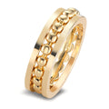 Juego de anillos 750/oro amarillo de 18 quilates