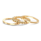 Juego de anillos 750/oro amarillo de 18 quilates