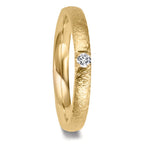 Anillo de pareja 750/oro amarillo de 18 quilates Diamante 0.09 ct, w-vsi