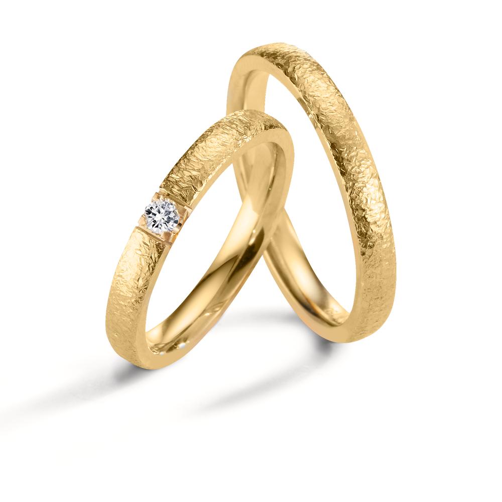 Anillo de pareja 750/oro amarillo de 18 quilates