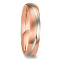 Anillo de pareja 750/oro blanco de 18 quilates, 750/oro rojo de 18 quilates