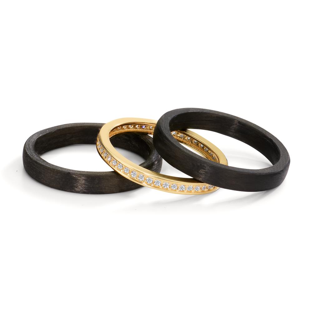 Juego de anillos Circonita