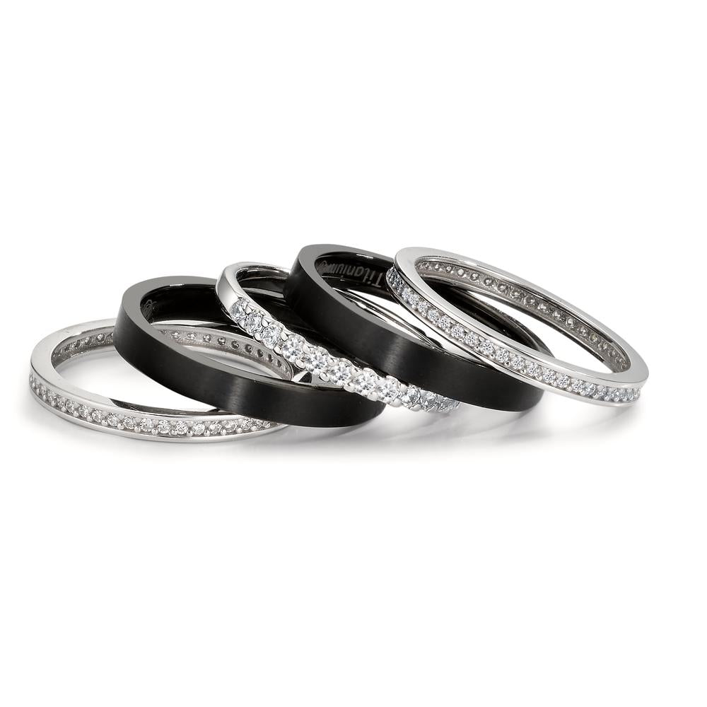Juego de anillos Circonita