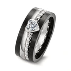 Juego de anillos Circonita