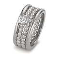 Juego de anillos Circonita