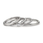 Juego de anillos Circonita