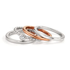 Juego de anillos Circonita