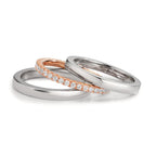 Juego de anillos Circonita