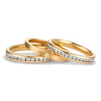Juego de anillos Circonita