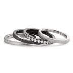 Juego de anillos Circonita