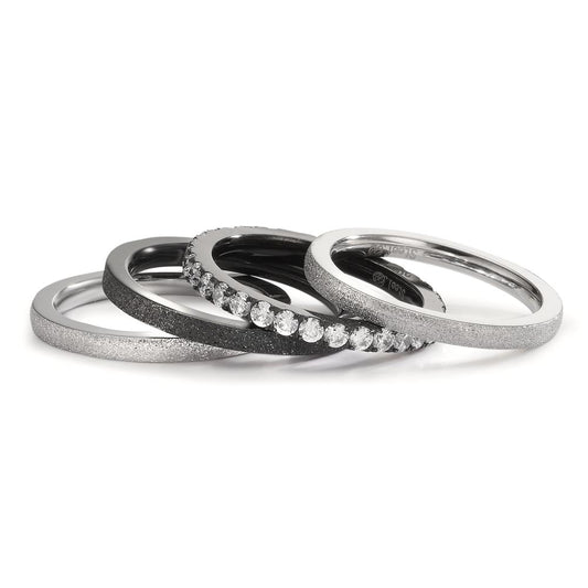 Juego de anillos Circonita