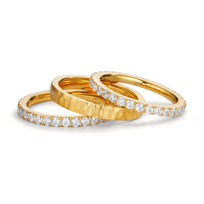 Juego de anillos Circonita