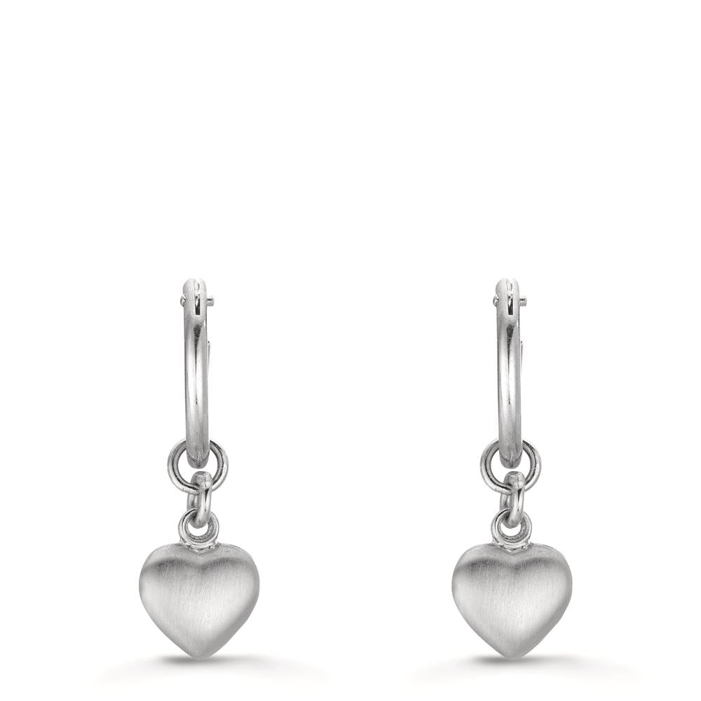 Aros con colgante Plata Corazón