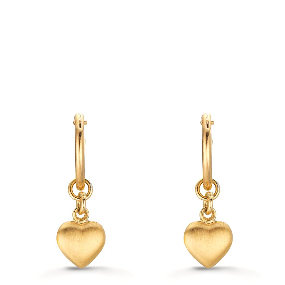 Aro con colgante 750/oro amarillo de 18 quilates Corazón