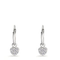 Aros con colgante Plata Circonita 6 piedras Corazón