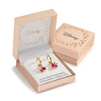 Aros Acero inoxidable Circonita rosa Amarillo Recubierto de IP