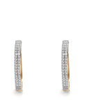 Aro con bisagra 750/oro amarillo de 18 quilates Diamante 0.25 ct, 84 piedras, w-si