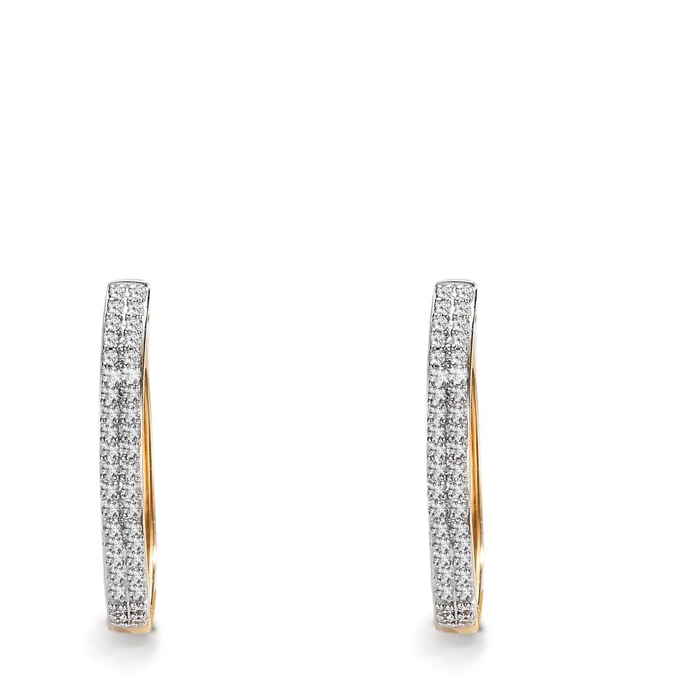 Aro con bisagra 750/oro amarillo de 18 quilates Diamante 0.25 ct, 84 piedras, w-si