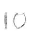 Aro con bisagra 750/oro blanco de 18 quilates Diamante 0.25 ct, 84 piedras, w-si