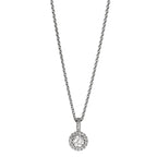 Collar 750/oro blanco de 18 quilates Diamante 0.24 ct, w-si 40-42 cm