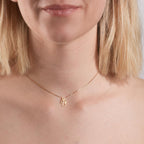 Collar 750/oro amarillo de 18 quilates
